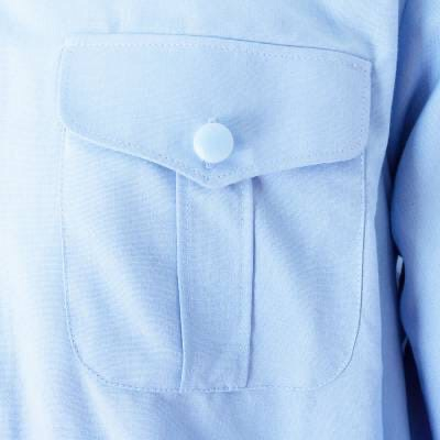 Рубашка форменная мужская голубая, д/р